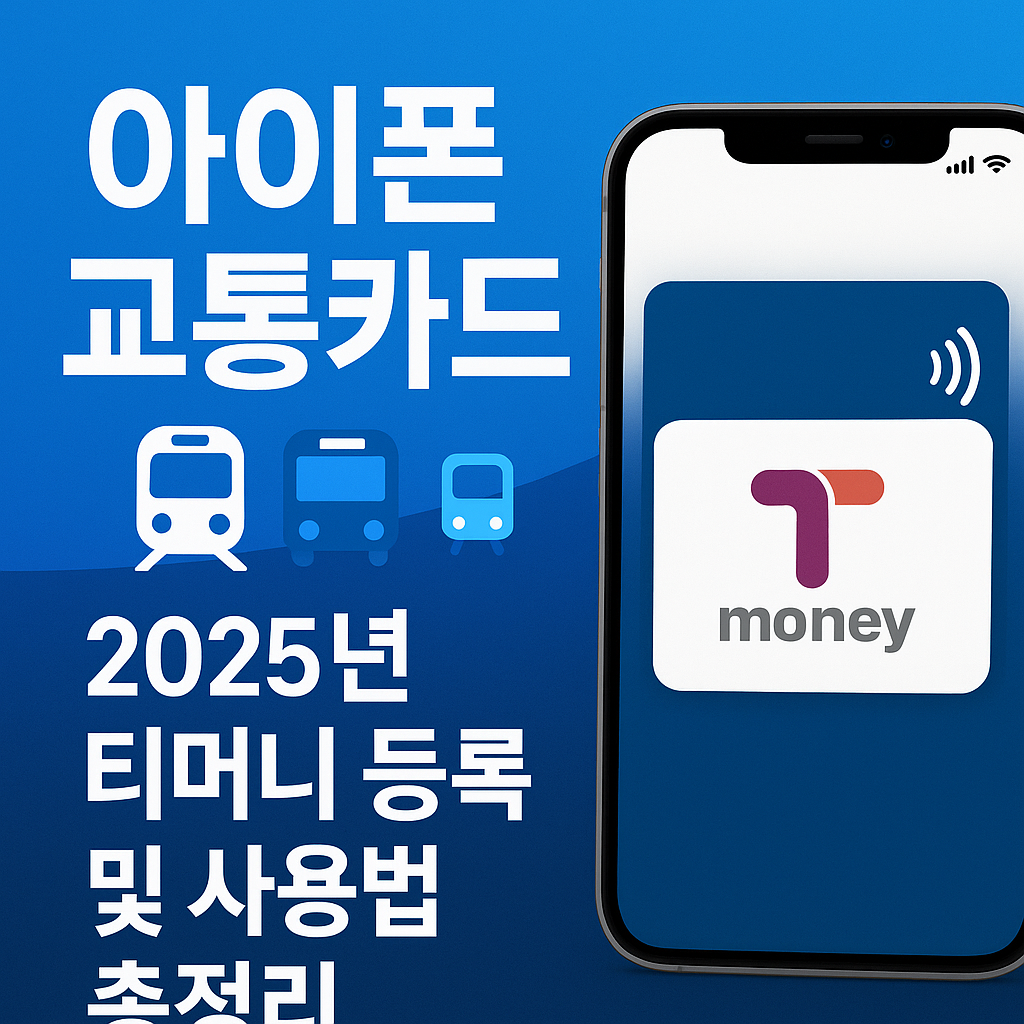 대표이미지, 썸네일, 아이폰 교통카드 등록방법