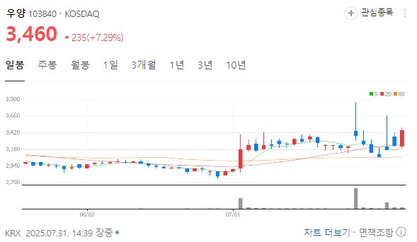 우양 차트 분석