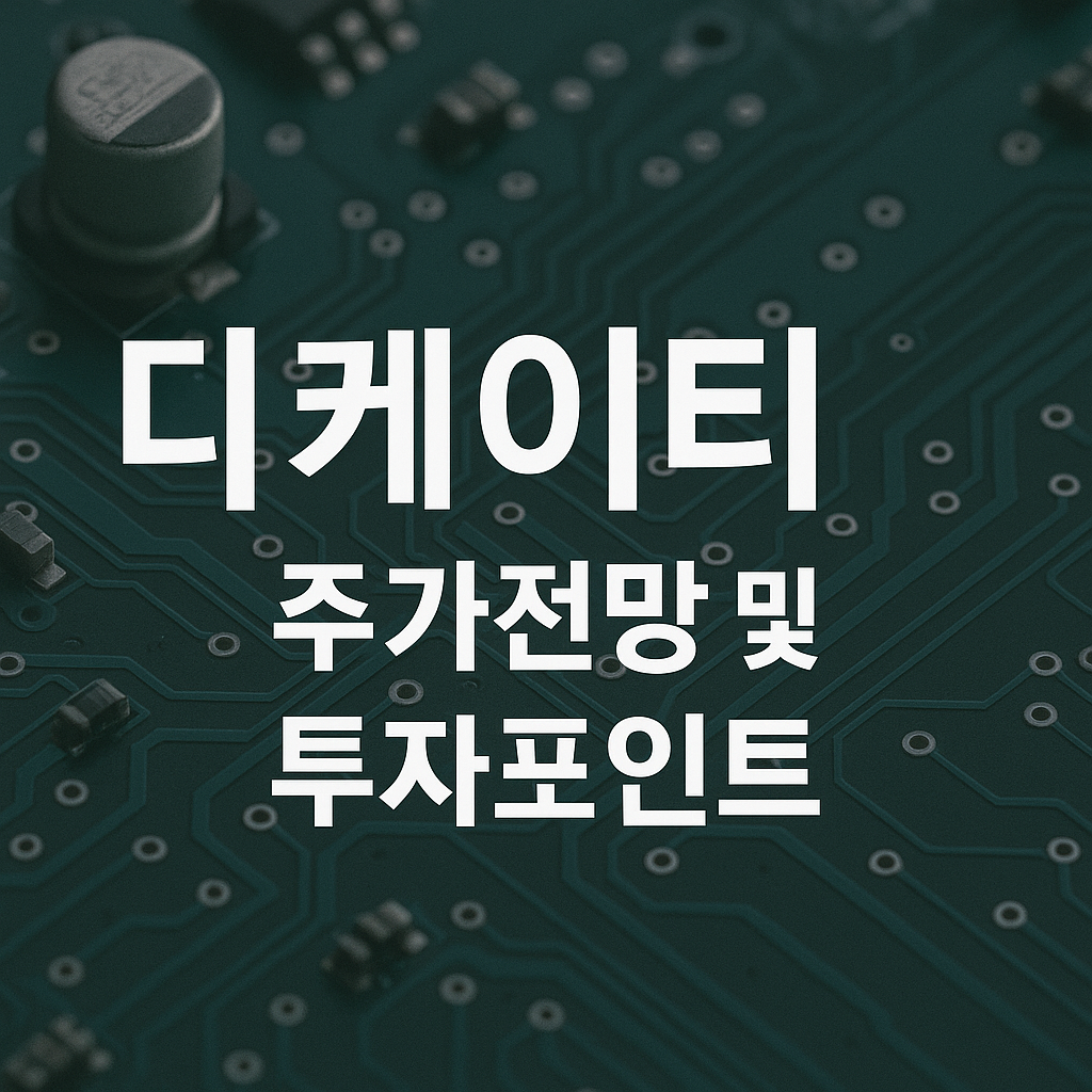 디케이티 주가 전망 및 투자포인트 썸네일