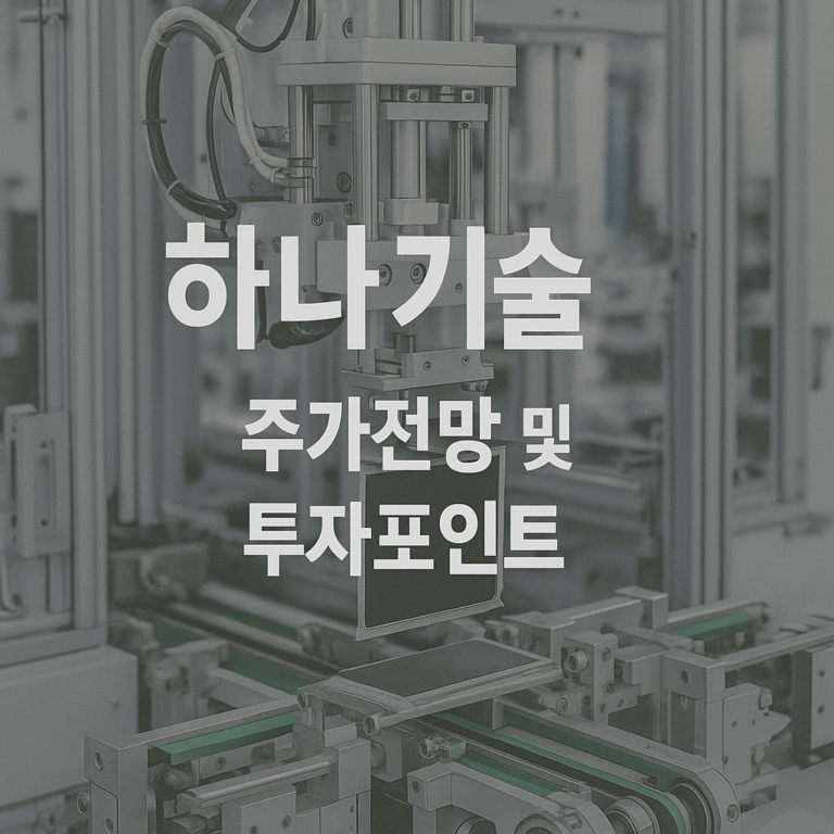 하나기술 주가 전망 및 투자포인트 3가지 분석 (전고체 관련주)
