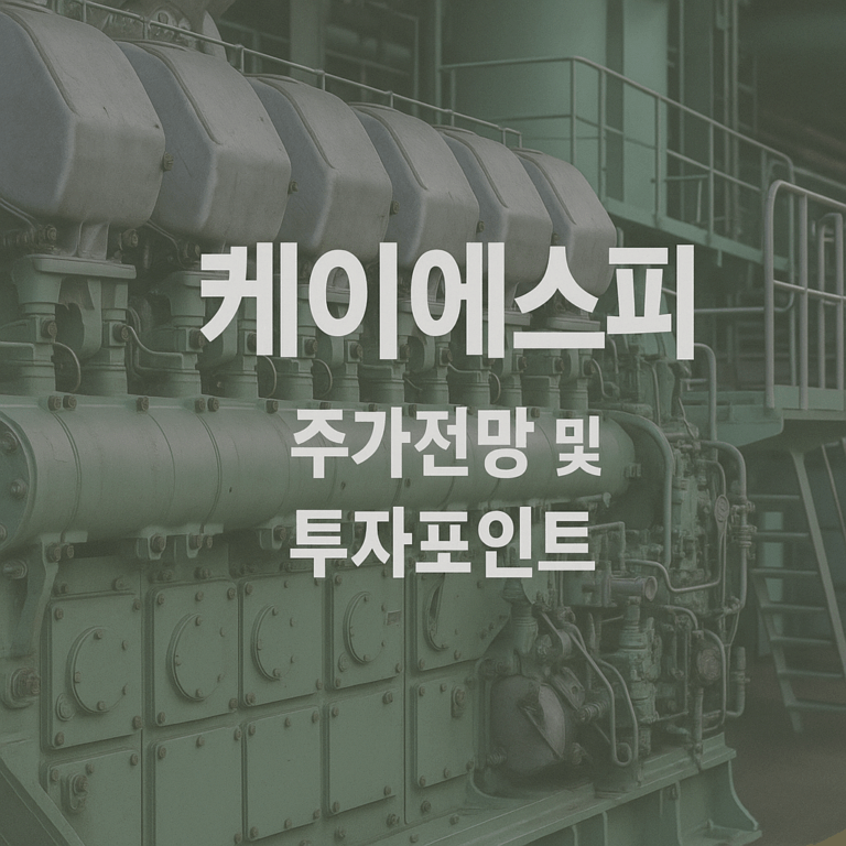 케이에스피 주가 전망 및 투자포인트 3가지 분석 (조선업 슈퍼사이클 최대 수혜주)