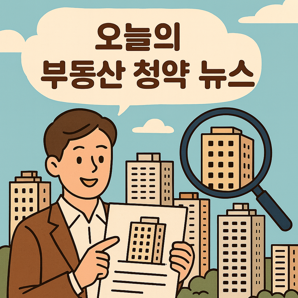 2025년 10월 31일(Fri) 부동산 청약 뉴스