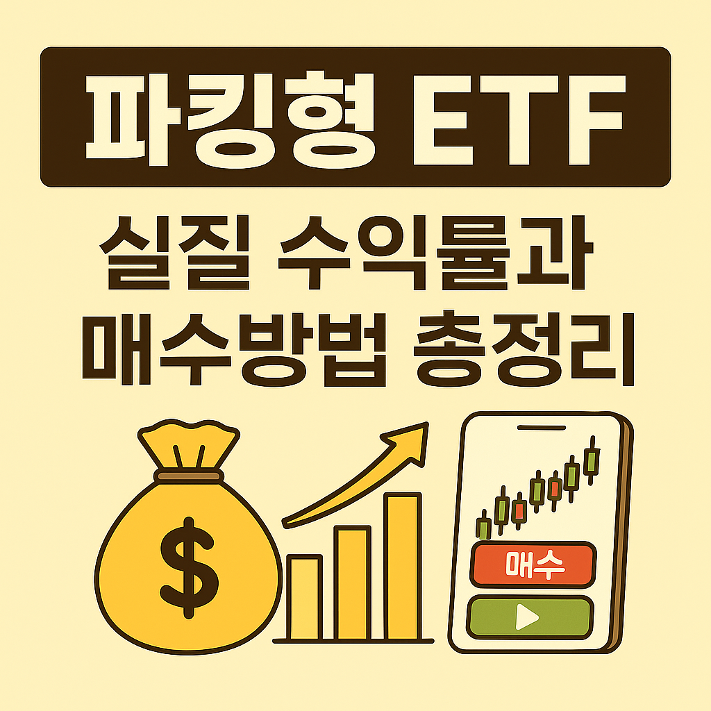 파킹형 ETF, CMA보다 이득일까? 2025년 실질 수익률과 매수 방법 총정리