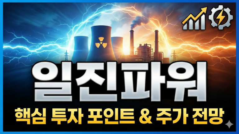 일진파워 주가 전망: 2026년 실적 퀀텀점프와 확실한 투자 기회 분석