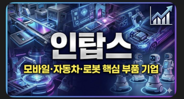 인탑스 주가 전망: 2026년 실적 퀀텀점프와 확실한 투자 기회 분석