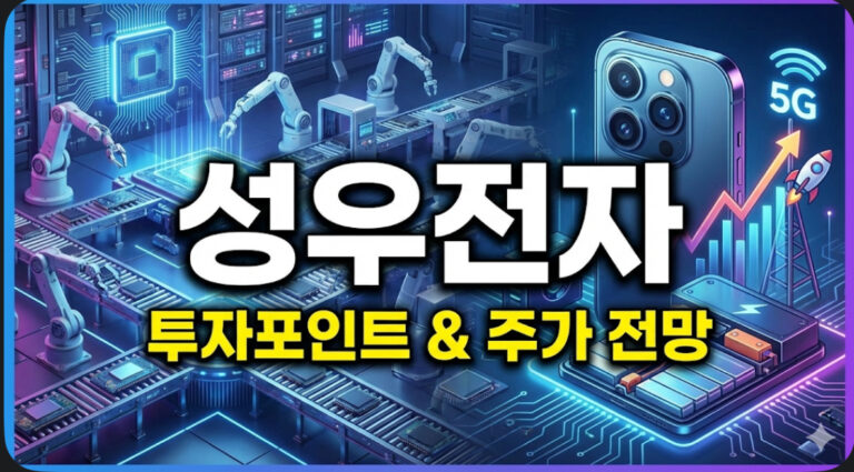 성우전자 주가 전망: 2026년 실적 퀀텀점프와 확실한 투자 기회 분석