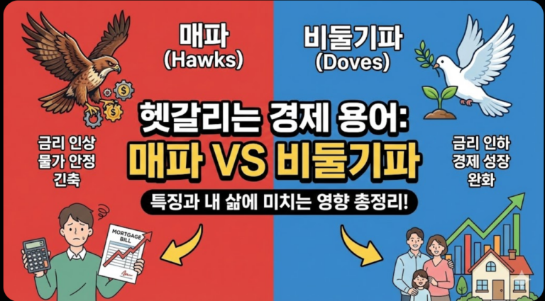 헷갈리는 경제 용어: 매파 비둘기파 특징과 내 삶에 미치는 영향 총정리!