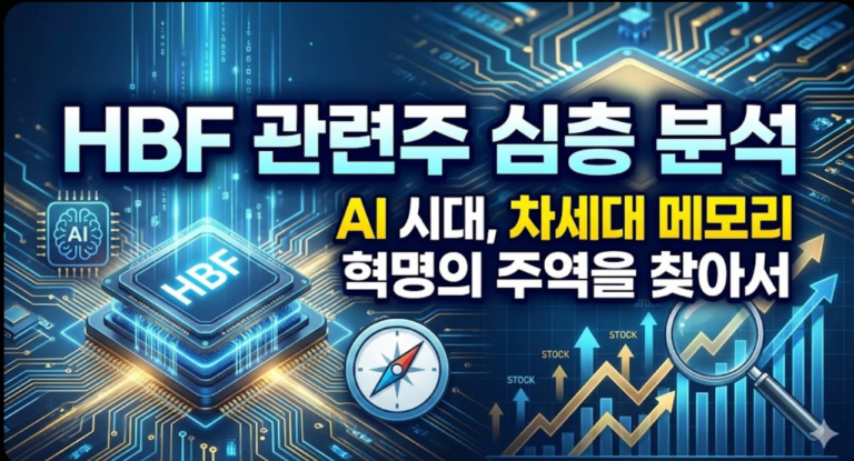 HBF 관련주 심층 분석: AI 시대, 차세대 메모리 혁명의 주역을 찾아서